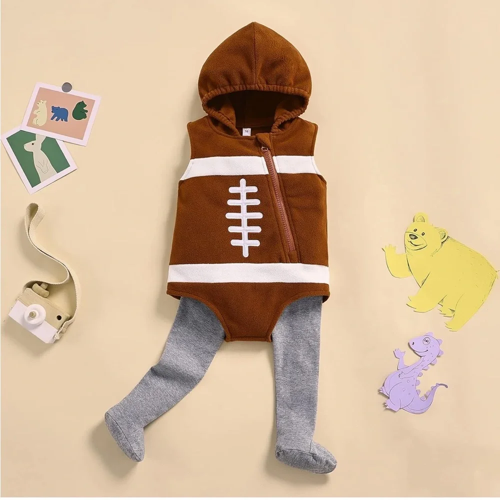 Carter’s 12M Unisex Baby American Football 🏉 Costume Bodysuit/Stockings